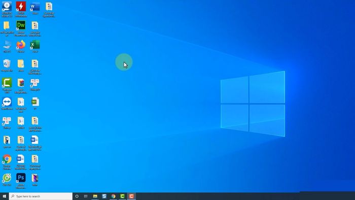 Giao diện Desktop của phiên bản Windows 10